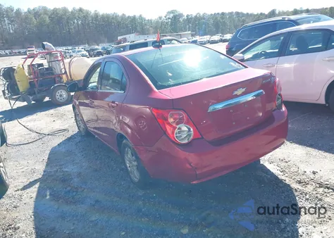 2015 Chevrolet Sonic Lt Auto from USA, damaged, VIN 1G1JC5SH9F4163171